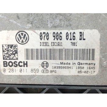 Recambio de centralita motor uce para volkswagen touareg (7la) tdi r5 referencia OEM IAM 070906016BL 0281011859 