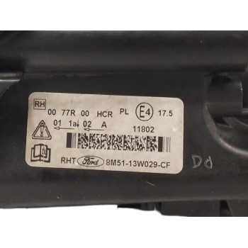Recambio de faro derecho para ford focus lim. (cb4) 1.6 tdci cat referencia OEM IAM 8M5113W029CF PARA PULIR 
