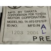 Recambio de cinturon seguridad delantero derecho para toyota corolla (e12) 1.4 turbodiesel cat referencia OEM IAM TKAF2EF678P  