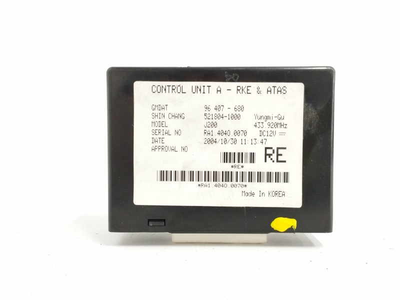 Recambio de modulo electronico para chevrolet nubira berlina 1.6 cat referencia OEM IAM 96407680  