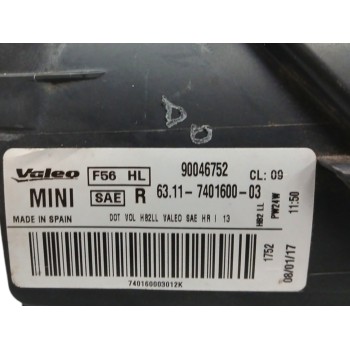 Recambio de faro derecho para mini mini (f56) referencia OEM IAM 63117401600 SOPORTES ROTOS 