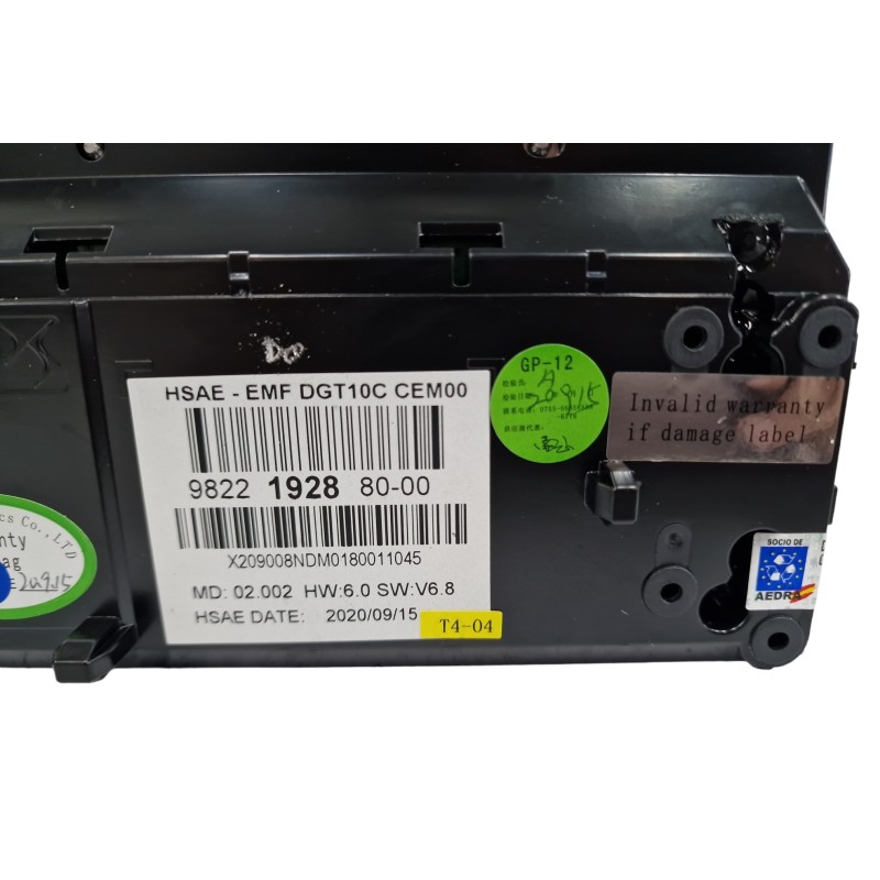 PANTALLA MULTIFUNCION