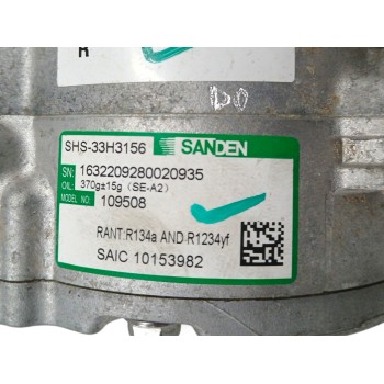 Recambio de compresor aire acondicionado para mg marvel r electric referencia OEM IAM 10153982 0848809252 