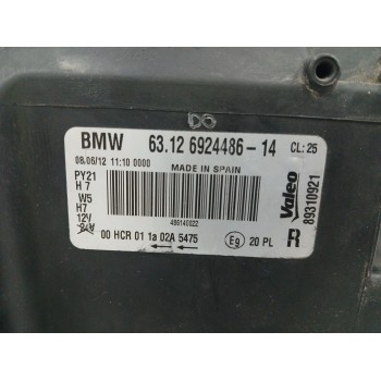Recambio de faro derecho para bmw serie 1 berlina (e81/e87) 118d referencia OEM IAM 63126924486 OBSERVAR FOTOS 