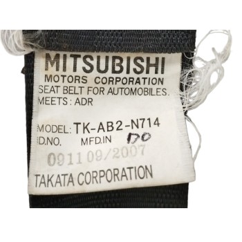 Recambio de cinturon seguridad trasero derecho para mitsubishi grandis (na0w) 2.0 di-d cat referencia OEM IAM TKAB2N714 TERCERA 