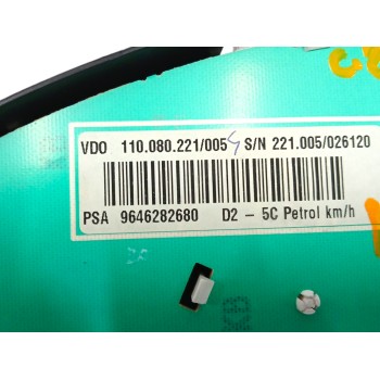 Recambio de cuadro instrumentos para peugeot 407 sr confort referencia OEM IAM 9646282680 A2C53010609 