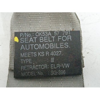 Recambio de cinturon seguridad trasero derecho para kia carnival ii 2.9 crdi cat referencia OEM IAM OK53A57791  