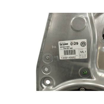 Recambio de elevalunas delantero derecho para volkswagen tiguan (5n2) 2.0 tdi referencia OEM IAM 5N1837730G SIN MOTOR 