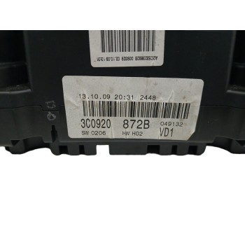 Recambio de cuadro instrumentos para volkswagen passat berlina (3c2) 2.0 tdi referencia OEM IAM 3C0920872B A2C53238928 
