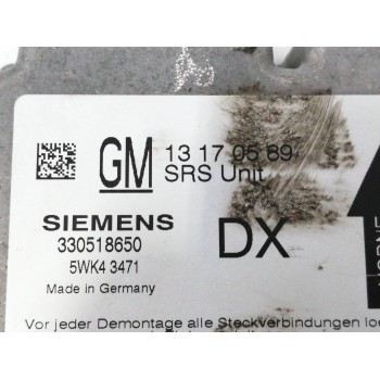 Recambio de centralita airbag para opel vectra c berlina 1.9 cdti referencia OEM IAM 13170589 330518650 