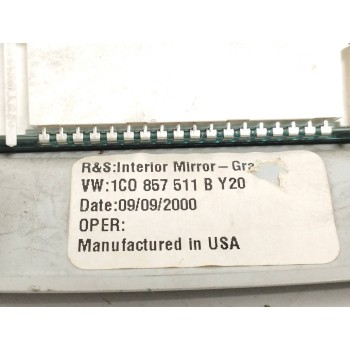 Recambio de espejo interior para volkswagen new beetle (9c1/1c1) 1.6 referencia OEM IAM 1C0857511B  