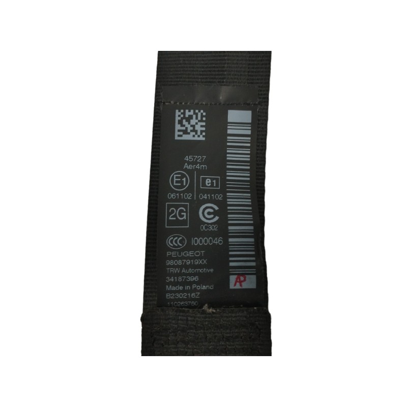 CINTURON SEGURIDAD TRASERO IZQUIERDO