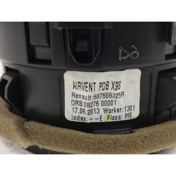 Recambio de rejilla aireadora para renault captur i (j5_, h5_) 1.5 dci 90 referencia OEM IAM 687606325R LADO IZQUIERDO 