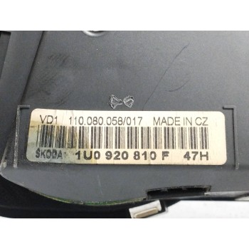 Recambio de cuadro instrumentos para skoda octavia berlina (1u2) 1.9 tdi referencia OEM IAM 1U0920810F  
