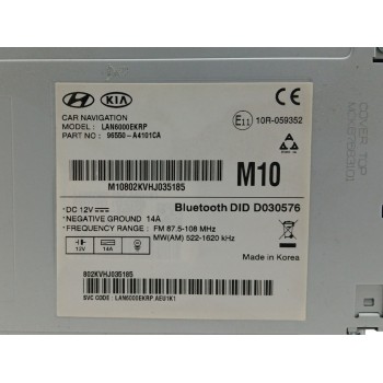 Recambio de sistema navegacion gps para kia carens iv 1.6 gdi referencia OEM IAM 96550A4101 LAN6000EKRP 