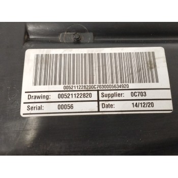 Recambio de filtro carbono activo para fiat 500 hybrid 1.0 referencia OEM IAM 00521122820 52112282 