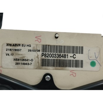 Recambio de cuadro instrumentos para renault kangoo (f/kc0) 1.5 dci diesel referencia OEM IAM 8200336481  