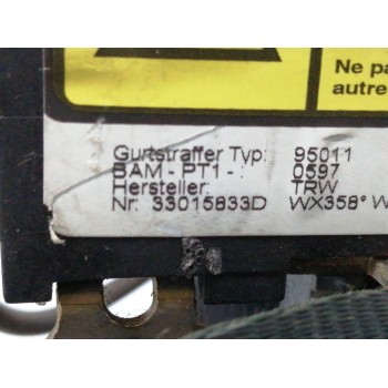 Recambio de cinturon seguridad delantero derecho para fiat doblo (119) 1.9 diesel cat referencia OEM IAM 33015833D  