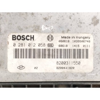 Recambio de centralita motor uce para renault espace iv (jk0) dci turbodiesel referencia OEM IAM 8200311550 0281012058 820044182
