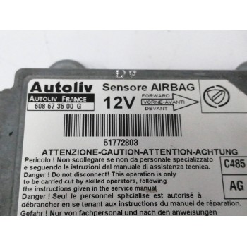 Recambio de centralita airbag para fiat doblo (119) 1.3 16v jtd cat referencia OEM IAM 51772803  
