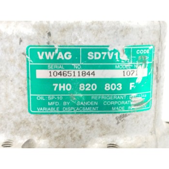 Recambio de compresor aire acondicionado para volkswagen caddy ka/kb (2k) 1.9 tdi referencia OEM IAM 7H0820803F  
