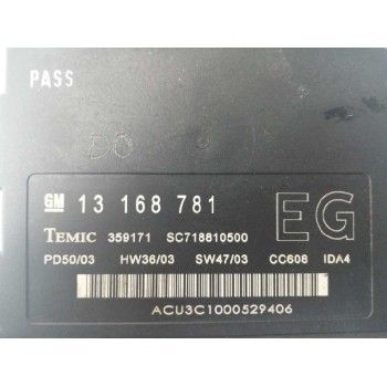 Recambio de modulo electronico para opel vectra c berlina comfort referencia OEM IAM 13168781 359171 
