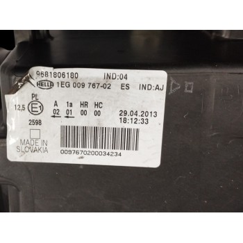 Recambio de faro derecho para citroën c3 picasso 1.6 16v hdi referencia OEM IAM 9681806180  