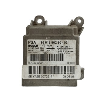 Recambio de centralita airbag para peugeot 207 1.4 hdi referencia OEM IAM 9661890280 0285001885 
