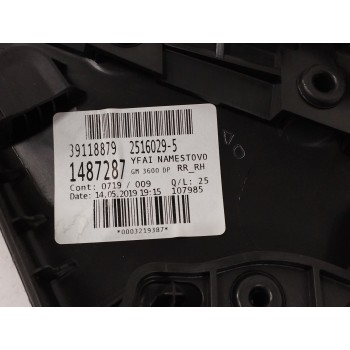 Recambio de guarnecido puerta trasera derecha para opel astra k lim. 5türig 1.6 cdti dpf referencia OEM IAM 39118879 NEGRO 