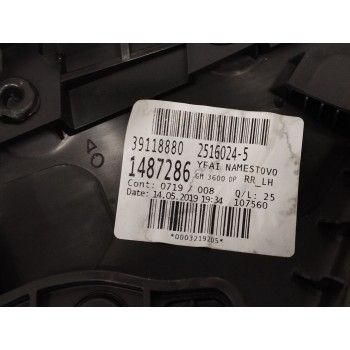 Recambio de guarnecido puerta trasera izquierda para opel astra k lim. 5türig 1.6 cdti dpf referencia OEM IAM 39118880 NEGRO 