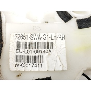 Recambio de cerradura puerta trasera izquierda para honda cr-v (re) 2.2 dtec cat referencia OEM IAM 72651SWAG1  