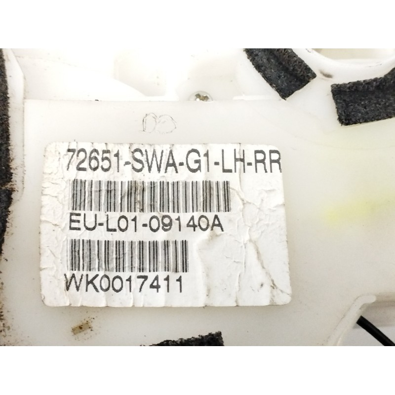 CERRADURA PUERTA TRASERA IZQUIERDA