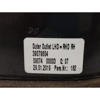 Recambio de rejilla aireadora para opel astra k lim. 5türig 1.6 cdti dpf referencia OEM IAM 39079604 LADO DERECHO 