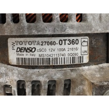 Recambio de alternador para toyota verso 1.8 16v cat referencia OEM IAM 270600T360 MS1042113740 100A