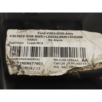 Recambio de cerradura capot para ford transit furgón (tts) 2.0 tdci cat referencia OEM IAM NK318B376AAA BK3116C750AC 