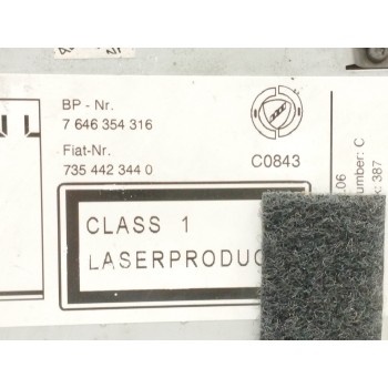 Recambio de sistema audio / radio cd para fiat linea (110) 1.3 16v jtd cat referencia OEM IAM 7354423440 7646354316 
