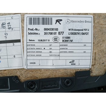 Recambio de guarnecido puerta trasera izquierda para mercedes-benz clase a (w176) 2.1 cdi cat referencia OEM IAM A1767300794  
