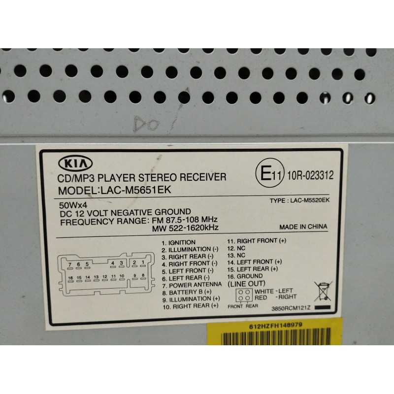 SISTEMA AUDIO / RADIO CD