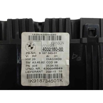 Recambio de cuadro instrumentos para bmw x1 (e84) 2.0 turbodiesel cat referencia OEM IAM 918734501 VEHICULO INGLES 4032180