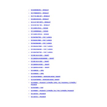 Recambio de filtro gasolina para para varios modelos referencia OEM IAM 9F0009  
