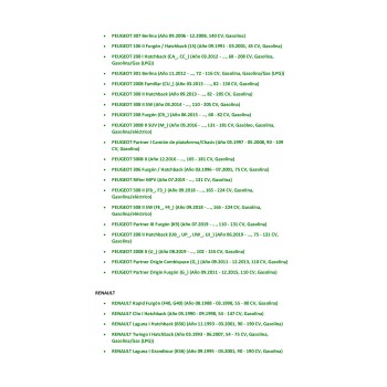 Recambio de filtro gasolina para para varios modelos referencia OEM IAM 9F0009  