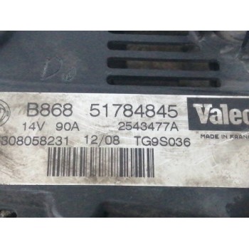 Recambio de alternador para fiat doblo (119) 1.3 16v jtd cat referencia OEM IAM 51784845 2543477A 90A