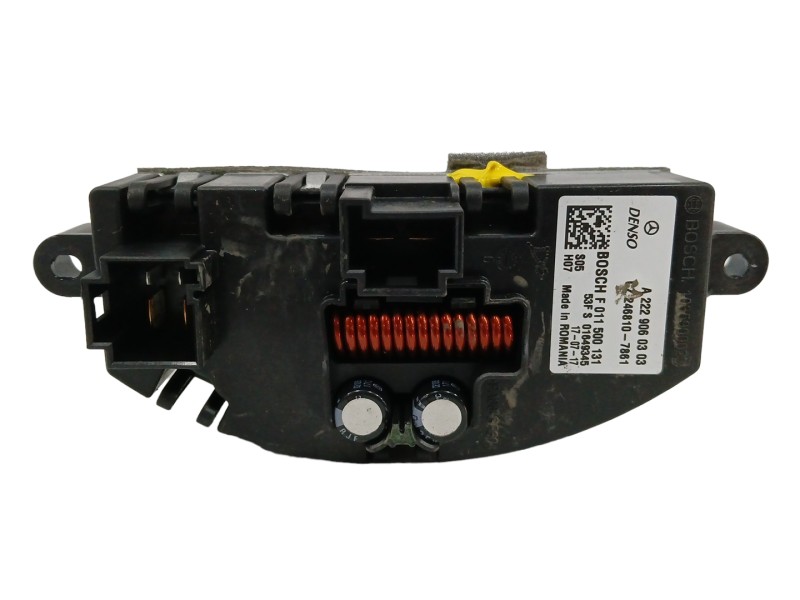 Recambio de resistencia calefaccion para mercedes-benz clase a (w176) 2.1 cdi cat referencia OEM IAM A2229060303 F011500131 Recambio de resistencia calefaccion para mercedes-benz clase a (w176) 2.1 cdi cat referencia OEM IAM A2229060303 F011500131