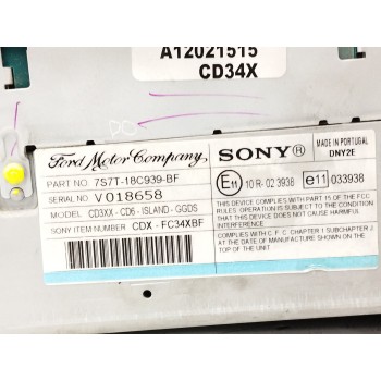 Recambio de sistema audio / radio cd para ford mondeo ber. (ca2) 2.0 tdci cat referencia OEM IAM 7S7T18C939BF  