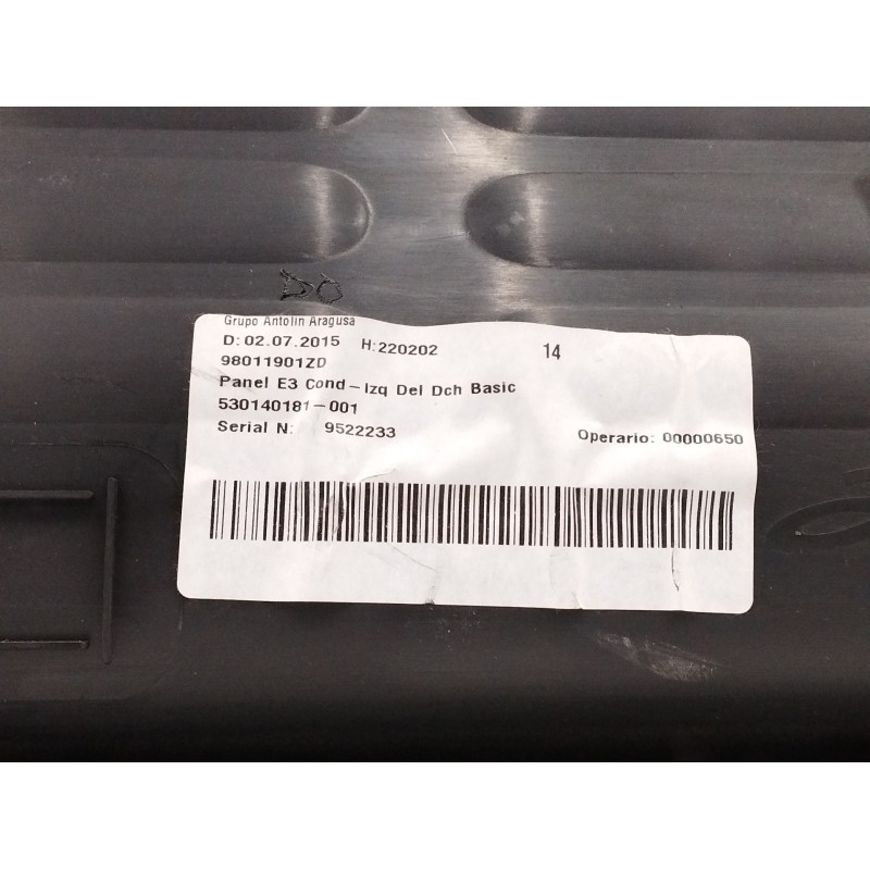 GUARNECIDO PUERTA DELANTERA DERECHA NEGRO