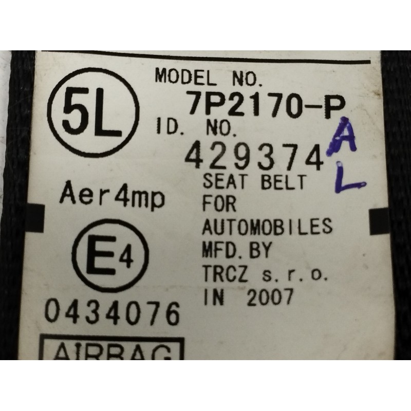 CINTURON SEGURIDAD DELANTERO IZQUIERDO