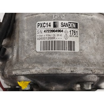 Recambio de compresor aire acondicionado para renault megane iv berlina 5p 1.3 tce referencia OEM IAM 926001268R ENCHUFE Y SENSO