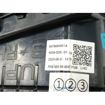 Recambio de rejilla aireadora para nissan qashqai iii (j12) (2021 - ...) 1.3 dig-t hibrido suave referencia OEM IAM 687606RR1A L