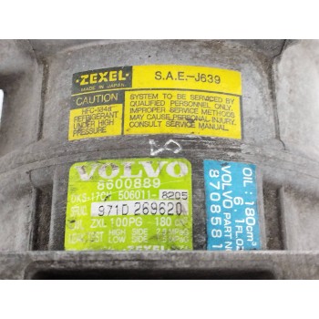 Recambio de compresor aire acondicionado para volvo s80 berlina 2.5 d referencia OEM IAM 8684286 8708581 