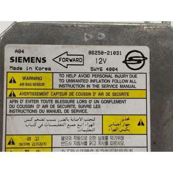 Recambio de centralita airbag para ssangyong rodius 2.7 turbodiesel cat referencia OEM IAM 8625021031 5WY64004 